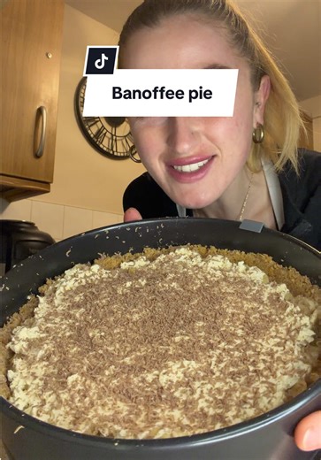Bake with me - banoffee pie Chaotic but realistic video of trying to bake with a Velcro baby 🤣 This has been in my drafts for weeeeeeeks #baking #recipe #banoffeepie #bakingtok #recipes