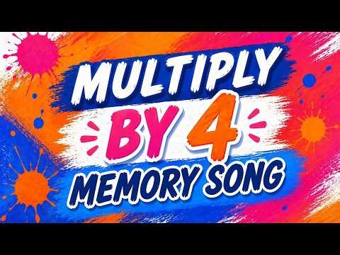 ♫ Multiplying by 4 Memory Song! EASY! Classical Conversations Cycle 2 Week 2 Math, Skip Counting 4