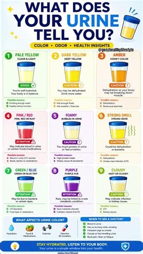 What Your Urine Color Says About Your Health 🚨 | Urine Color Guide 2026
