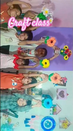 Creative Kids Craft Class 🌼 | DIY Paper Flower Making | Fun Learning Activity