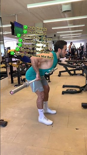 Master the Barbell Row for a Stronger Back. 🔥