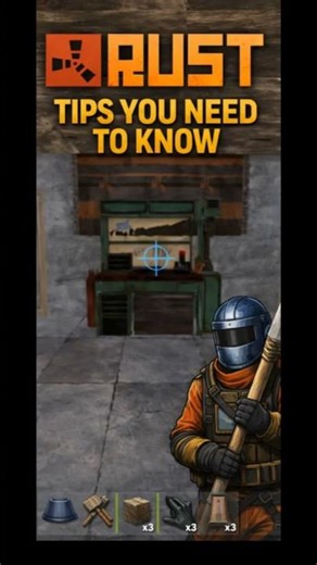 RUST SURVIVAL TIPS THAT WORK #rust #rustgame #shorts