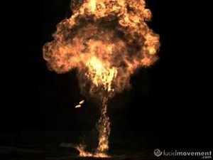 Gasoline Fireball @ ~ 1000 fps.