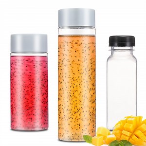 [Hot Item] Disposable Plastic Pte Packaging Bottles Airtight Cap Plastic Bottle for Juice and Mineral Water