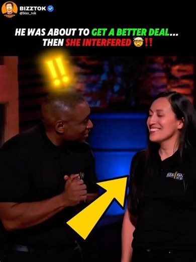 He Was About to Get a Better Deal… Then She Interfered 🤯‼️ #sharktank