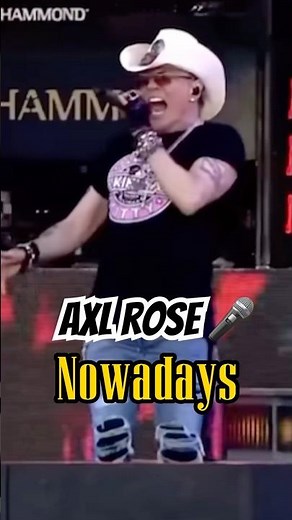 Axl Rose Voice Then and Now Guns N’Roses #gunsnroses
