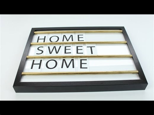 DIY letter message board