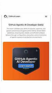 GitHub Just Launched a Free AI Agent Certification