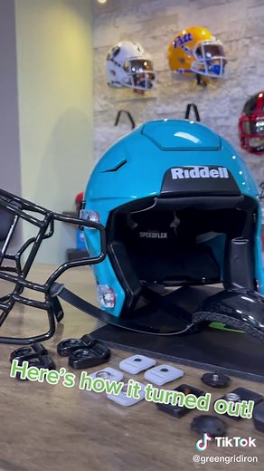 Custom Football Helmet Build for @Clark Hazlett