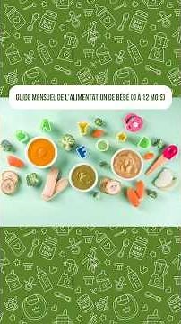 📣 Le guide mensuel de l’alimentation de bébé (0 à 12 mois)