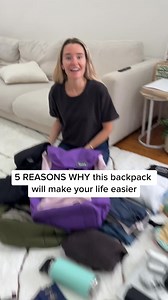 205K views · 220 reactions | 5 reasons why this backpack will make your life easier  ✔️ Durable, water-resistant fabric ✔️ Smart zips, pockets & padded laptop compartment ✔️ Hidden pocket to keep valuables safe ✔️ Perfect carry-on size for airlines  Plus — 4 trees planted with every order And the best part? Free Shipping + Lifetime Warranty included! | Nakie | Facebook