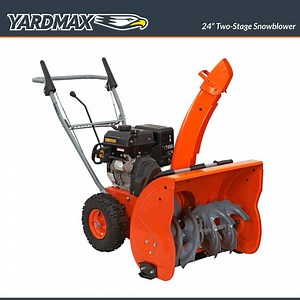 Check The Home Depot's Q&A Before Buying: YARDMAX 24 in. 212cc Two-stage Self-propelled Gas Snow Blower with Push-button Electric Start
