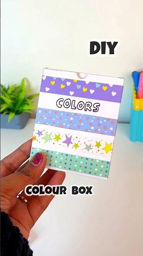 Itna Cute Colour Box ?? #diy #craft #colors #coloring