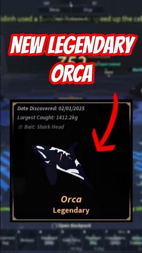 Catching *NEW* ORCA in FISCH #roblox