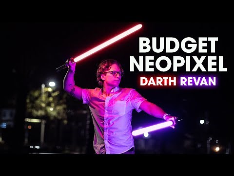 Best Budget REPLICA Neopixel Lightsaber (DUELING + SPIN TEST)