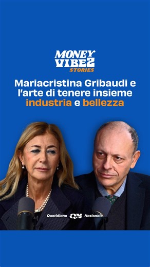 Quotidiano Nazionale on Instagram: "Inauguriamo il 2026 con un tema speciale ✨ La prima puntata del vodcast #MoneyVibeZStories è con @mariacristinagribaudi, amministratrice unica di Keyline S.p.A. dal 2002 — azienda veneta del gruppo Bianchi con radici storiche nel 1770 — e presidente della Fondazione Musei Civici di Venezia, che ci racconta il coraggio delle donne di raccontarsi e la metafora dell’altalena rossa tra sogno e responsabilità. 🗣️ “L’altalena è il simbolo del movimento tra due estr