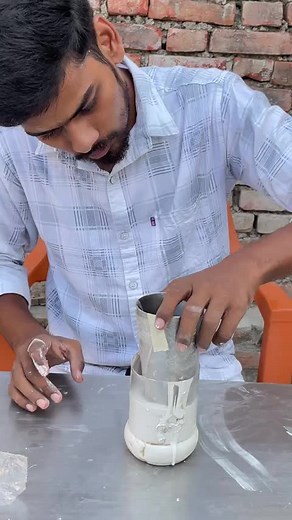 Homemade Pen Holder Using White Cement