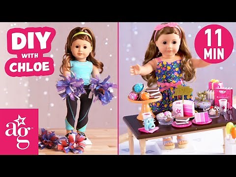 Super Cute DIY Crafts To Do #AtHome with Chloe | Doll DIY | ‪@AmericanGirl‬