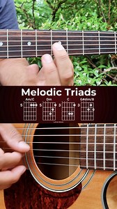 Am/C → Dm → C → G#dim/B 🔁 Triad chord shapes with a little melody on top. #GuitarLoop #GuitarVibes #GuitarContent #TriadShapes #LaPainMusic | LaPain Music