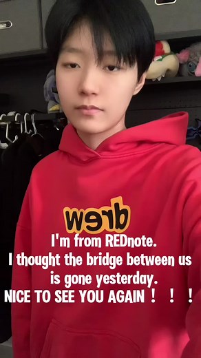 I’m from REDnote.I thought the bridge between us is gone yesterday.Nice to see you again.#REDnote #rednote #tiktokrefugee #tiktokban