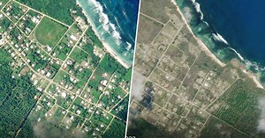 Tonga covered in thick layer of ash, first photos after volcano eruption and tsunami show