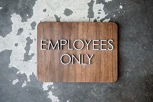 Employees Only Office Lettered Sign - Private Keep Out - Staff Only - Way Finding - 6" X 8" Size - Modern Wood Signage - Customizable - Etsy
