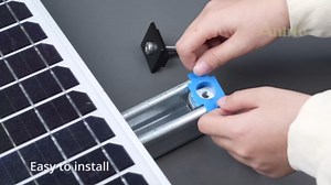 Anbte 10pcs Solar Panels Mid Clamps for Unistrut, Aluminium 1.37" Solar Panel Brackets, Mounting Kit for Metal Roof, Tin Roof, Flat Roof, Sheet Roof, RV, Black