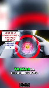 Levotiroxina ¿Qué es, para qué sirve y cómo tomarla? Descubre todo sobre la levotiroxina qué es, para qué sirve, cómo tomarla correctamente y las precauciones clave. Reponemos la hormona tiroidea y regulamos el metabolismo con este medicamento común, seguro y eficaz bajo supervisión médica. #Levotiroxina #Hipotiroidismo #HormonaTiroidea #SaludTiroidea #Medicamentos #Bienestar #Tiroides #SaludHormonal #Farmacología #CuidadoPersonal | Dr. Alberto Sanagustín