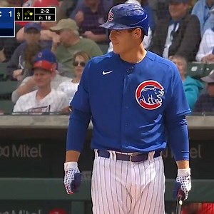 "I'm doing some math in my head about what he is going to throw. ... Someone bang for me." —Anthony Rizzo went there | ESPN