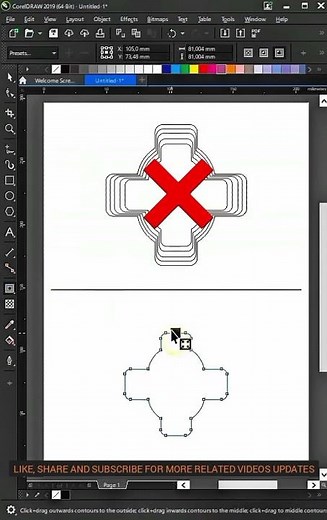 How to Use the Conture Tool in CorelDRAW – Step-by-Step Tutorial #coreldraw #coreldrawtutorial