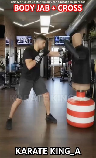 Body jab + Cross #boxing #martialarts #boxeo #boxe #tutorial #mma