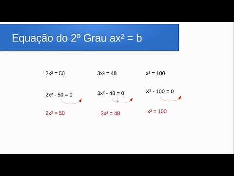 Equação polinomial do 2º grau do tipo ax2=b