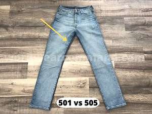 Levi’s 501 vs 505 Jeans Compared [2025 Updated Fit Photos] | Workwear Command