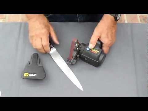 Kitchen Knife Sharpening using the Work Sharp Knife Sharpener