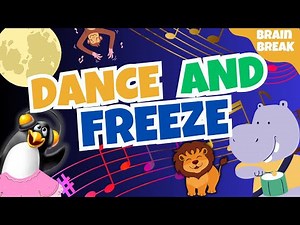 Dance and Freeze Zoo Animal | Brain Break for Kids