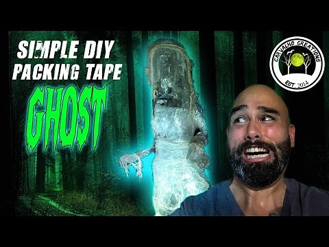 Simple DIY Packing Tape Ghost