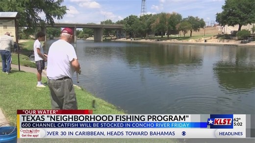 San Angelo concludes summer catfish stocking with 600 fish