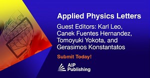 📢 Call For Papers Now open for submissions! Submit by September 30, 2023! Learn more 👇 https://aippub.org/3HPsoAG | Applied Physics Letters