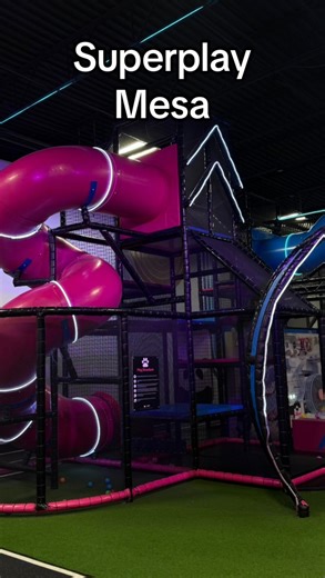 ADVENTURE ARIZONA on Instagram: "Come with us to Superplay Mesa where you can move, explore, and dream 💭🛝 Superplay is an indoor play place dreamed up by kids, designed for adult comfort. Ticket prices for weekdays are $18 & $22 on weekends (plus $4 for grip socks). Adults enter for free! They also offer monthly passes for additional savings 🎟️ visit Superplay.cool for more details. Attractions: 🐼 safe & free play (ASTM standards) 🐼 4,000 sq ft European built play structure 🐼 1,000 sq ft i