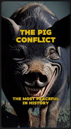 The pig conflict: the most peaceful in history In 1859, on the island of San Juan