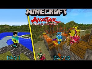 I Survived 100 Days in Minecraft as Avatar (Part 1)
