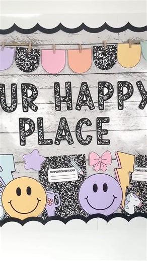 Welcome Back to School Bulletin Board for Pastel & Composition Notebook Classroom Decor - Etsy