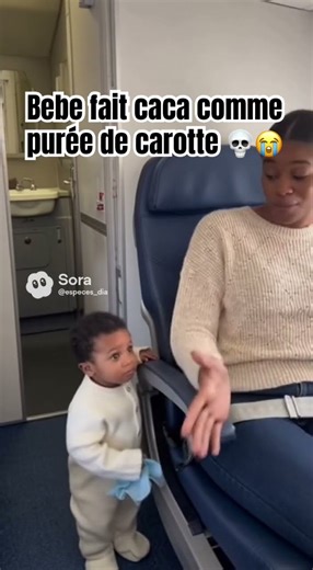 Bebe fait caca comme purée de carotte 💀😭 #veo3 #bebe #bebes #bebek #bébé #bebê #maman