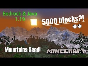 GIGANTIC Mountain Range Seed! - Minecraft 1.19 Bedrock & Java - Seed Showcase