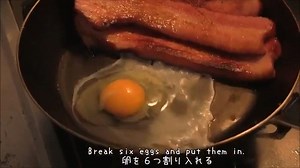 How to cook the original "Bacon & eggs" from Howl's Moving Castle. Original video: bonobos25 | Wow Japanese