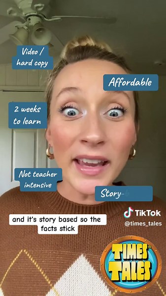 If you’re kiddo is in need of a totally different approach to mastering the times tables… look no further! Times Tales teaches multiplication like no other 🎉 #multiplication #timestables #multiplicationhacks #thirdgrade #homeschool #mathhack