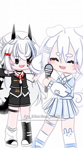 With my friends @cinnamoroll._official (ﾟ▽＾*)☆( I made changes to your clothes Cinna, sorry I'm not as good as you are) #gachalife #?gachatoker👀 #?gachtrend♡? #fypシ #Ryusan✰♡