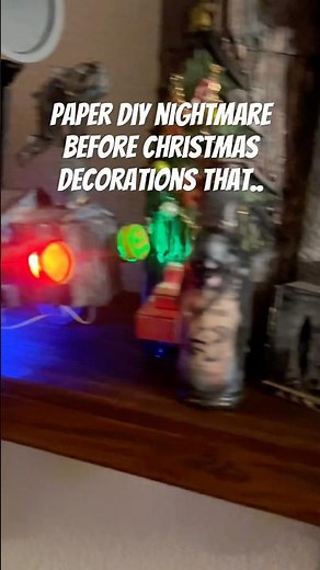 Nightmare Before Christmas 🎃 DIY Paper Halloween Decoration in 60 Seconds!