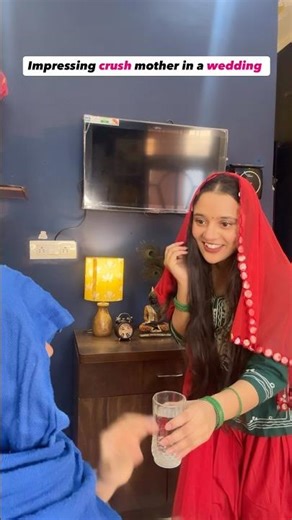 Impressing crush mother in a wedding😅|#dimplewali#drama#relatable#crush#mother#lovestory#shorts#yt