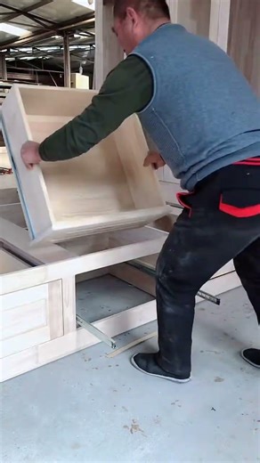 Is this how you install drawer fronts? #woodworking #carpentry #diy #shorts